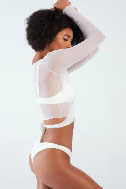 Tina Mesh Wrap Top